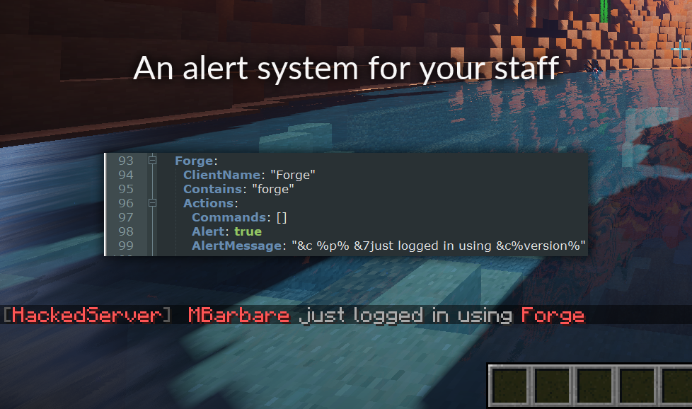 Alerts and automatic punishments